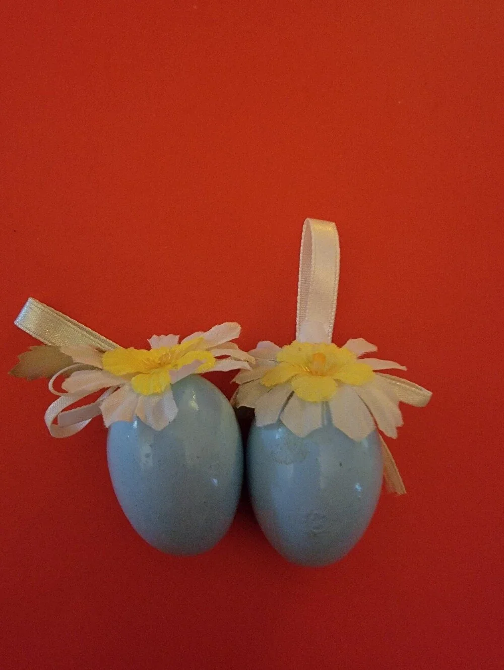 Pastel Decorative Hanging Egg Ornaments - Set of 12